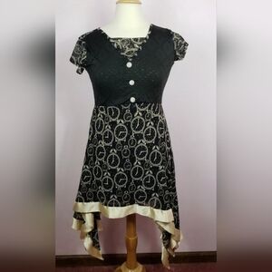 Steampunk long clock tunic size small